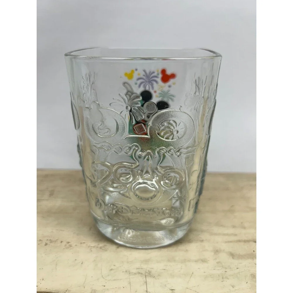 2000 Mickey Mouse Walt Disney Millenium Celebration McDonald's Glasses Set Of 2